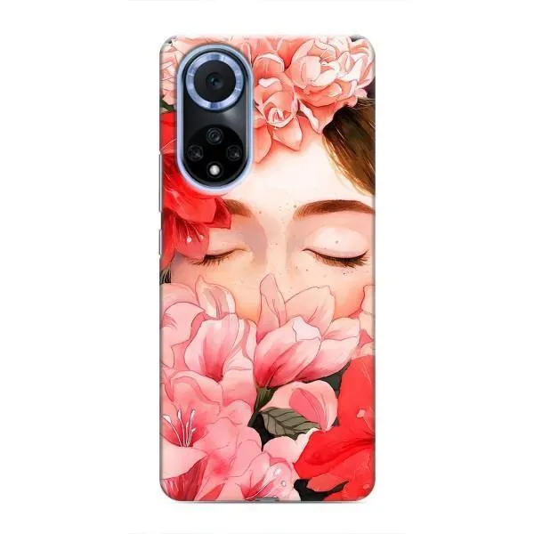 Чехол с принтом «Глаза в цветах» для Huawei Nova 9 SE