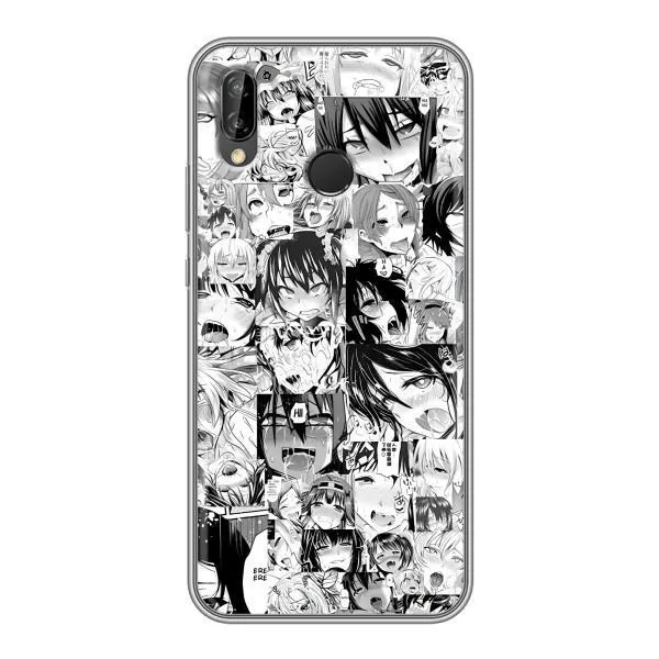 Чехол с принтом «Ahegao manga» для Huawei P Smart 2019