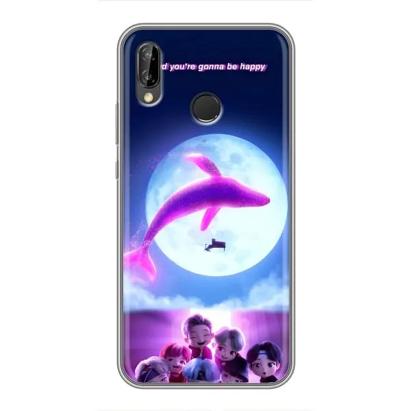 Чохол з принтом «КИТ BTS» для Huawei P Smart 2019