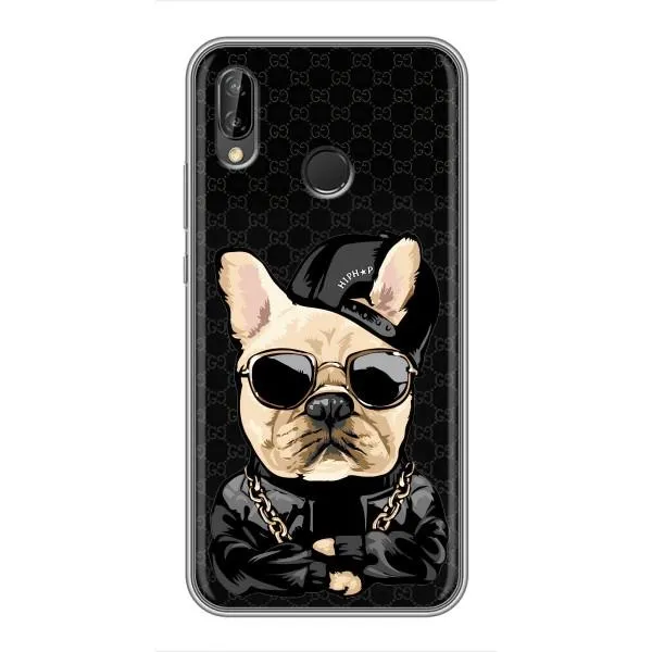 Чехол с принтом «Стильная собака» для Huawei P Smart 2019