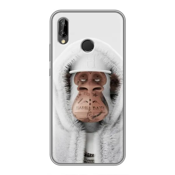 Чехол с принтом «обезьяна NFT в тату» для Huawei P Smart 2019