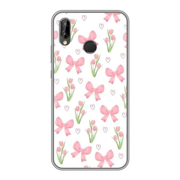 Чехол с принтом «Банты и цветы» для Huawei P Smart 2019