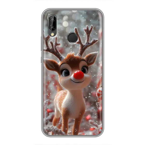 Чохол з принтом «Олень з носом» для Huawei P Smart 2019 Чохол з принтом «Олень з носом» для Huawei P Smart 2019