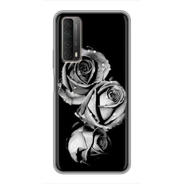 Чехол с принтом «Черная роза» для Huawei P Smart 2021 Чехол с принтом «Черная роза» для Huawei P Smart 2021