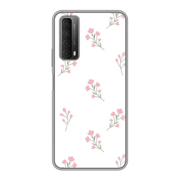 Чехол с принтом «Розовые цветы» для Huawei P Smart 2021