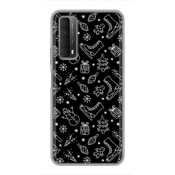 Чехол с принтом «Новогодний фон» для Huawei P Smart 2021
