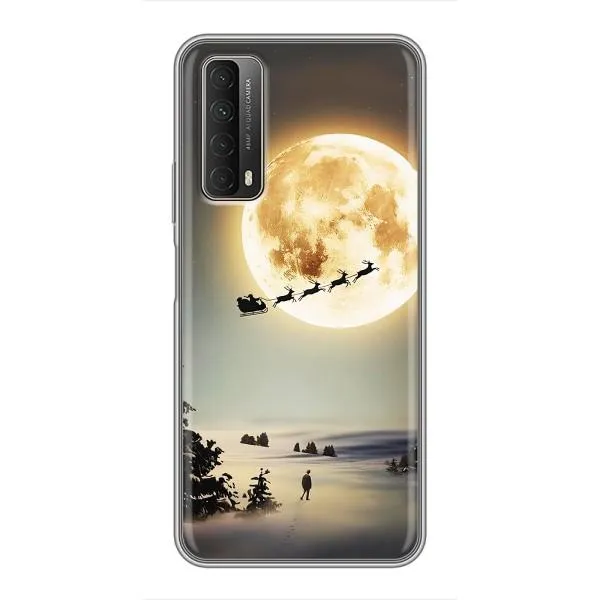 Чехол с принтом «Санта на луне» для Huawei P Smart 2021