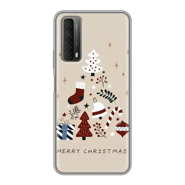 Чехол с принтом «Merry Christmas» для Huawei P Smart 2021