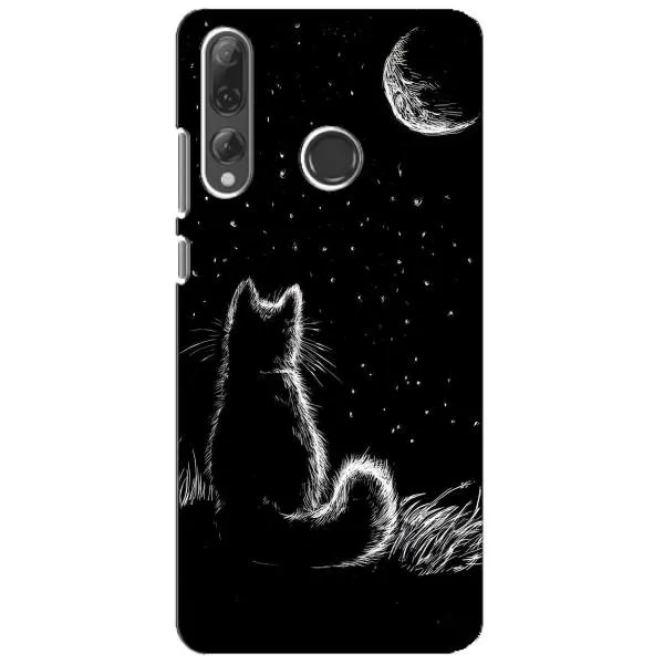 Чехол с принтом «Котик и луна» для Huawei P Smart Plus 2019