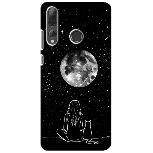 Чехол с принтом «Девушка с котом» для Huawei P Smart Plus 2019