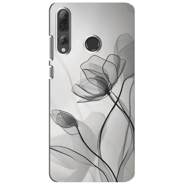 Чехол с принтом «Черные цветы» для Huawei P Smart Plus 2019 Чехол с принтом «Черные цветы» для Huawei P Smart Plus 2019