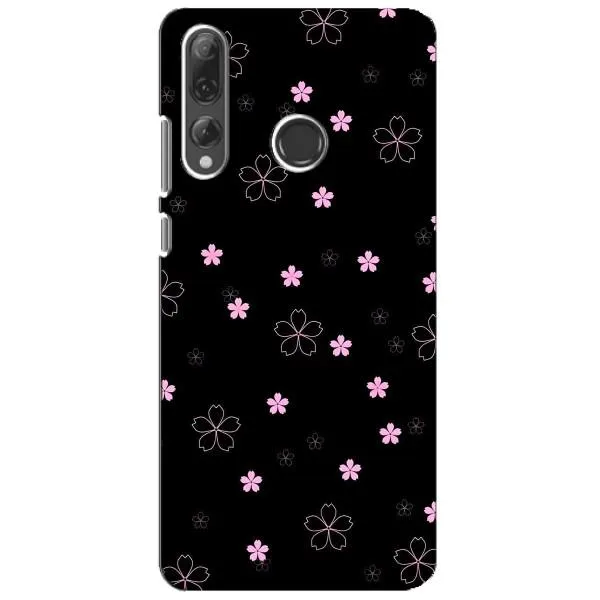 Чехол с принтом «Розовые цветы на черном» для Huawei P Smart Plus 2019