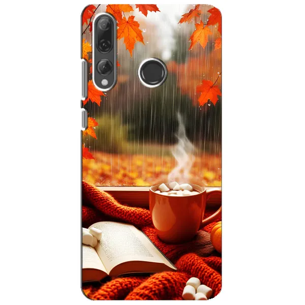 Чохол з принтом «Кава і дощ» для Huawei P Smart Plus 2019