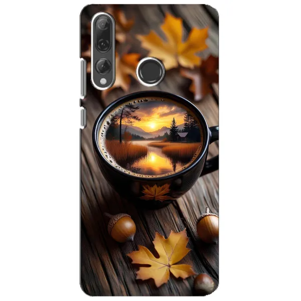 Чохол з принтом «Темна кава» для Huawei P Smart Plus 2019