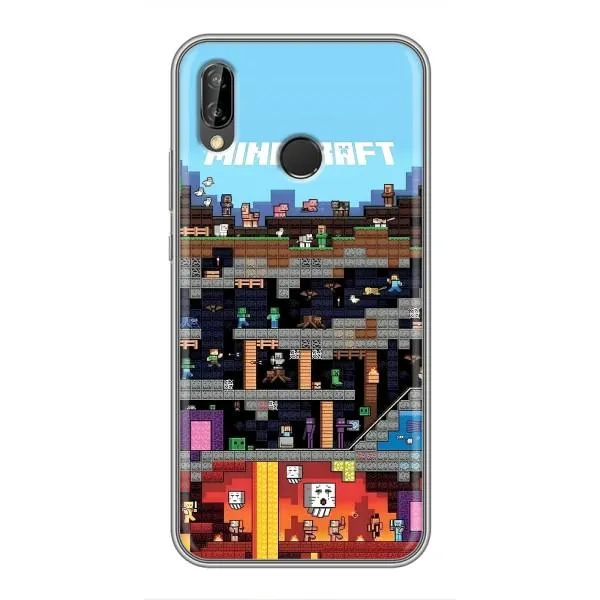 Чехол с принтом «фон Minecraft» для Huawei P Smart Plus (Nova 3i, INE-LX1)