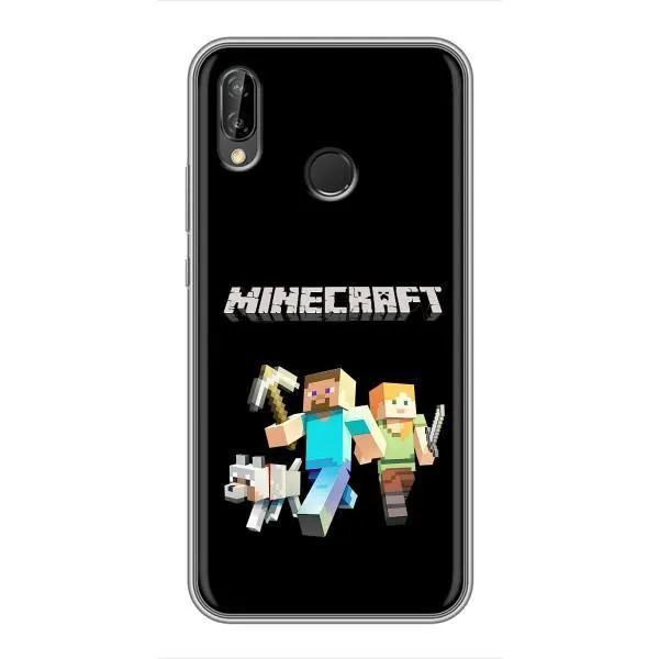 Чехол с принтом «герои Minecraft» для Huawei P Smart Plus (Nova 3i, INE-LX1)