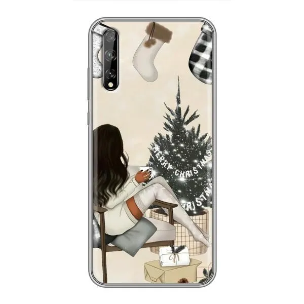 Чехол с принтом «Девушка с елкой» для Huawei P Smart Pro Чехол с принтом «Девушка с елкой» для Huawei P Smart Pro