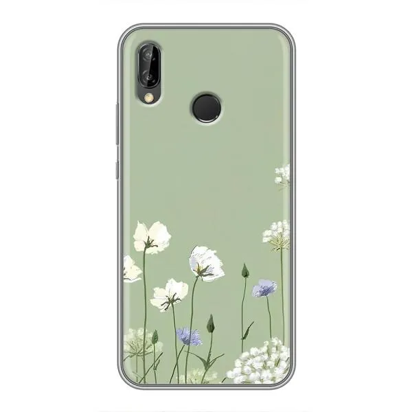 Чохол з принтом «Квіти на зеленому» для Huawei P Smart Z / Y9 Prime 2019