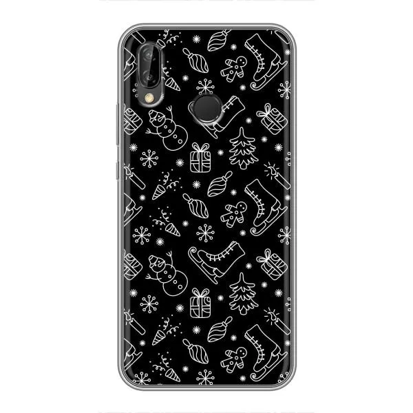Чохол з принтом «Новорічний фон» для Huawei P Smart Z / Y9 Prime 2019