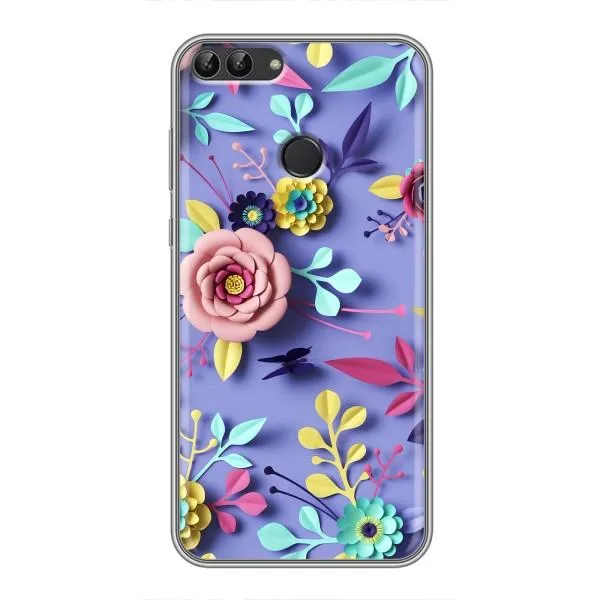 Чехол с принтом «Цветочный дизайн» для Huawei P Smart (Enjoy 7s, FIG-LA1)