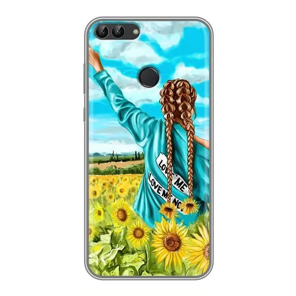 Чехол с принтом «Украиночка» для Huawei P Smart (Enjoy 7s, FIG-LA1)