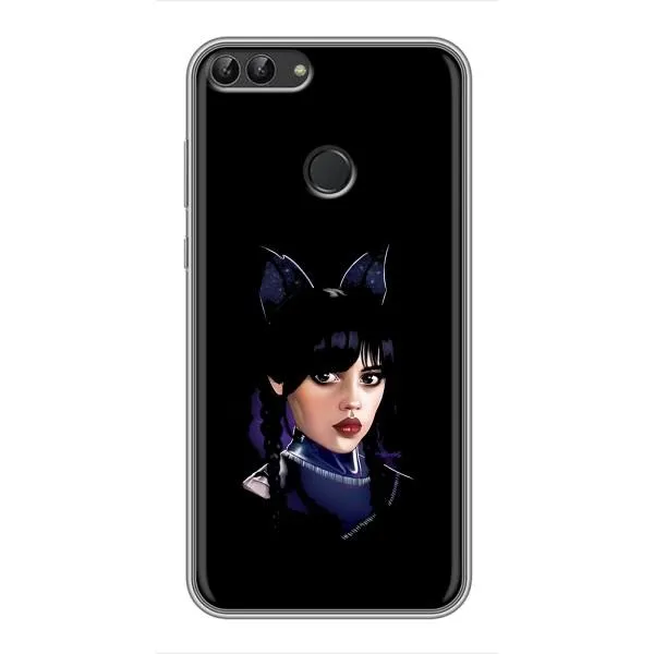 Чехол с принтом «серьезная Уэнздей» для Huawei P Smart (Enjoy 7s, FIG-LA1)