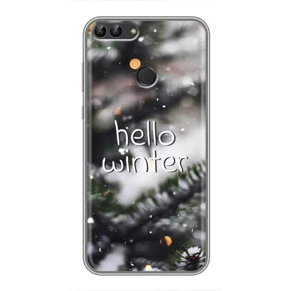 Чехол с принтом «Hello winter» для Huawei P Smart (Enjoy 7s, FIG-LA1)