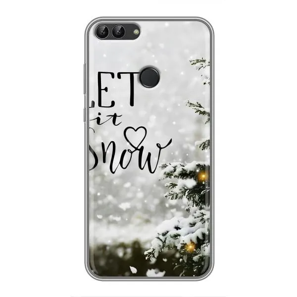 Чехол с принтом «Let it snow» для Huawei P Smart (Enjoy 7s, FIG-LA1)