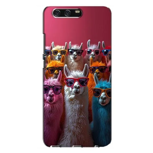 Чехол с принтом «Ламы в очках» для Huawei P10 Plus (VKY)