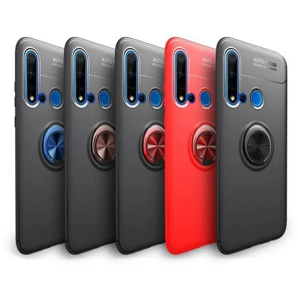 Защитный чехол Air Color Ring Black для Huawei P20 Lite 2019/ Nova 5i — Красный — фото 1