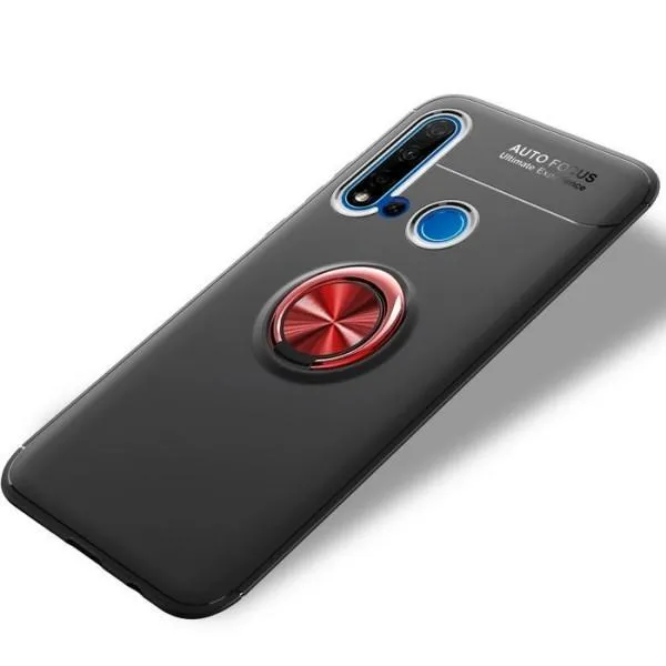 Защитный чехол Air Color Ring Black для Huawei P20 Lite 2019/ Nova 5i — Красный — фото 3