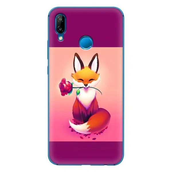Чехол с принтом «Лисичка с розочкой» для Huawei P20 Lite (2019)
