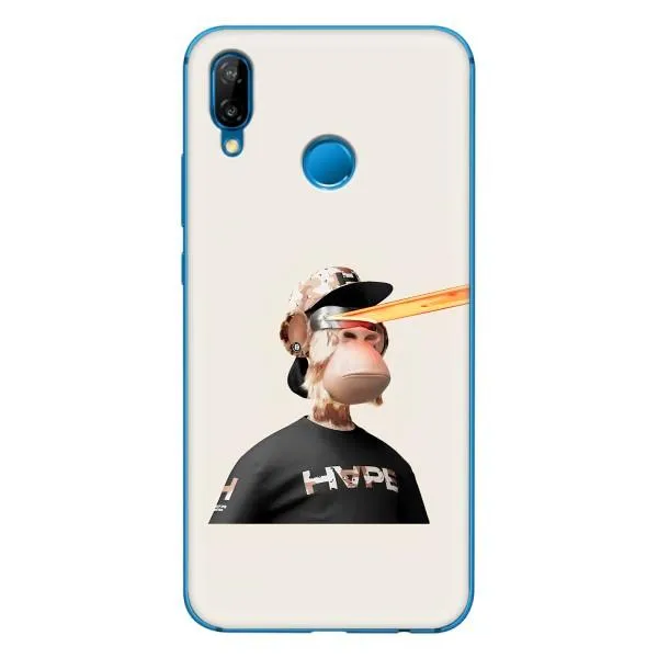 Чехол с принтом «обезьяна NFT в очках» для Huawei P20 Lite (2019)