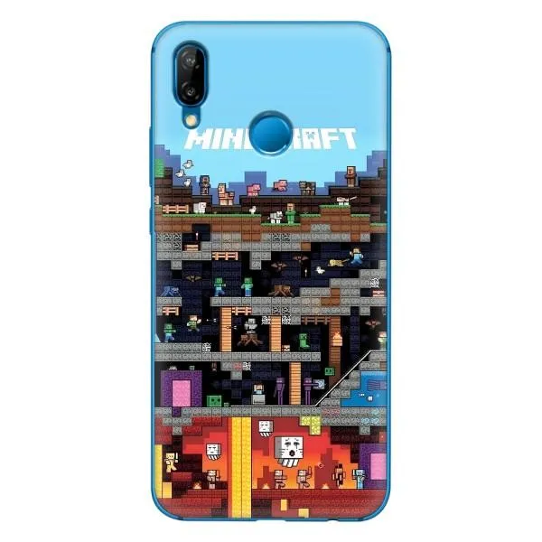Чехол с принтом «фон Minecraft» для Huawei P20 Lite (2019)
