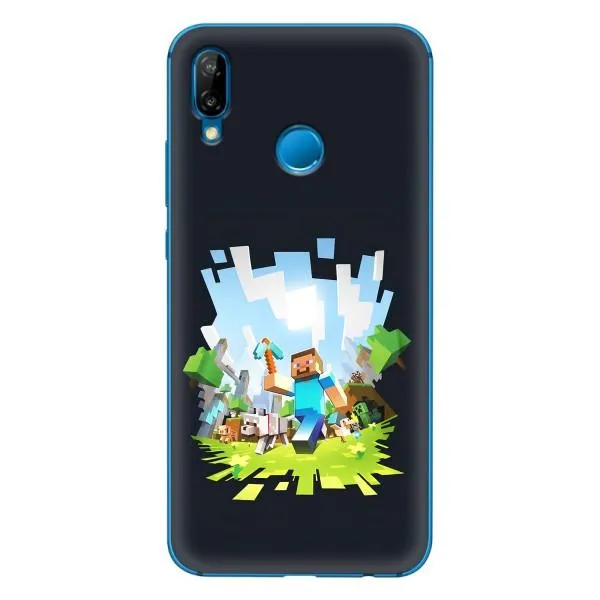 Чехол с принтом «персонажи Minecraft» для Huawei P20 Lite (2019)