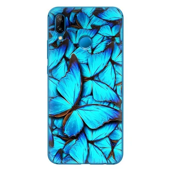 Чехол с принтом «Синие бабочки» для Huawei P20 Lite (2019) Чехол с принтом «Синие бабочки» для Huawei P20 Lite (2019)