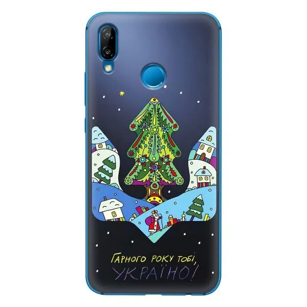 Чехол с принтом «Рождественский герб» для Huawei P20 Lite (2019)
