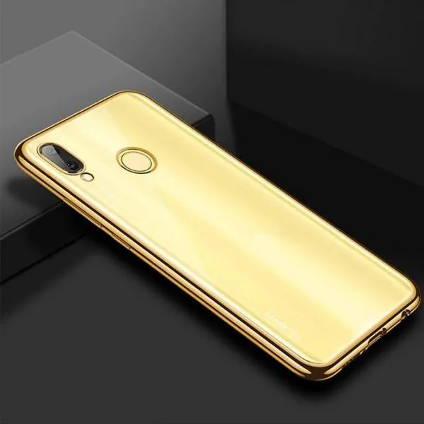 Чохол TPU Electroplate Air Case для Huawei P20 Lite — Золотий — фото 3