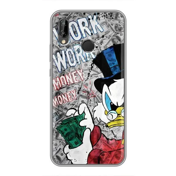 Чехол с принтом «Работа Работа» для Huawei P20 Lite (ANE-L02)