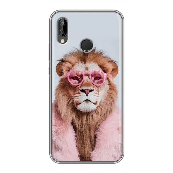 Чехол с принтом «Лев в очках» для Huawei P20 Lite (ANE-L02)