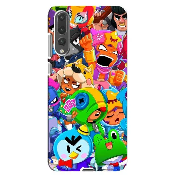 Чехол с принтом «герои Бравл Старс» для Huawei P20 Pro (CLT-L04)