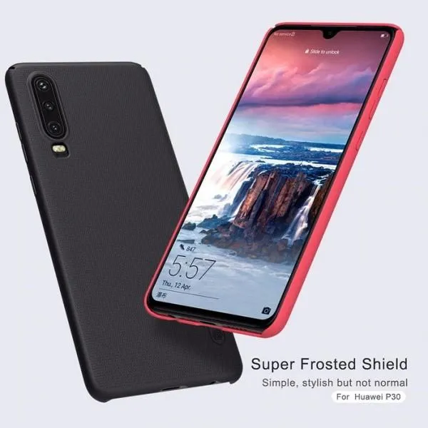 Чехол пластиковая накладка Nillkin для Huawei P30 — Красный — фото 3