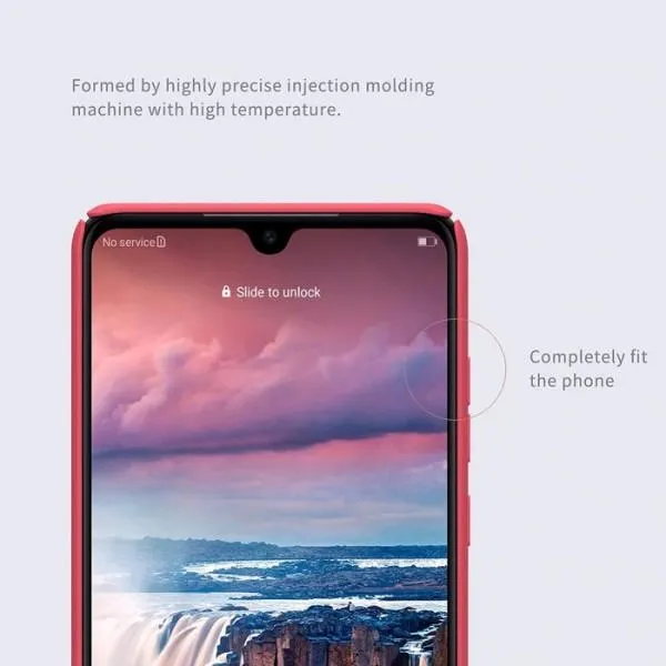 Чехол пластиковая накладка Nillkin для Huawei P30 — Красный — фото 4