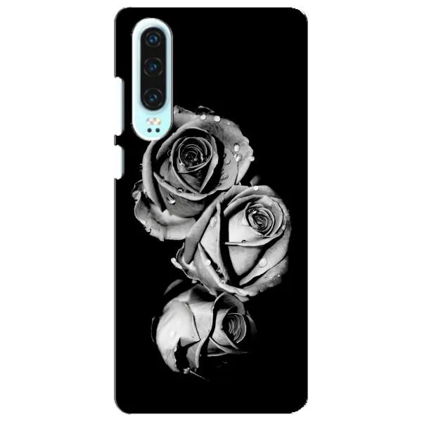 Чехол с принтом «Черная роза» для Huawei P30