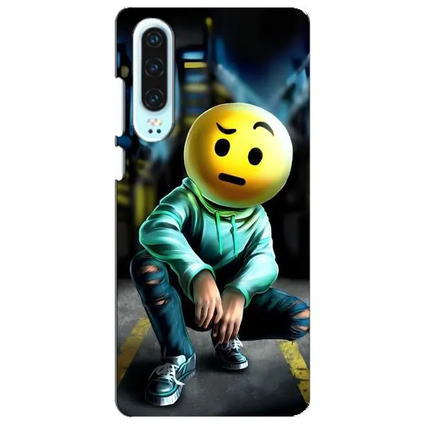 Чехол с принтом «Парень смайл» для Huawei P30