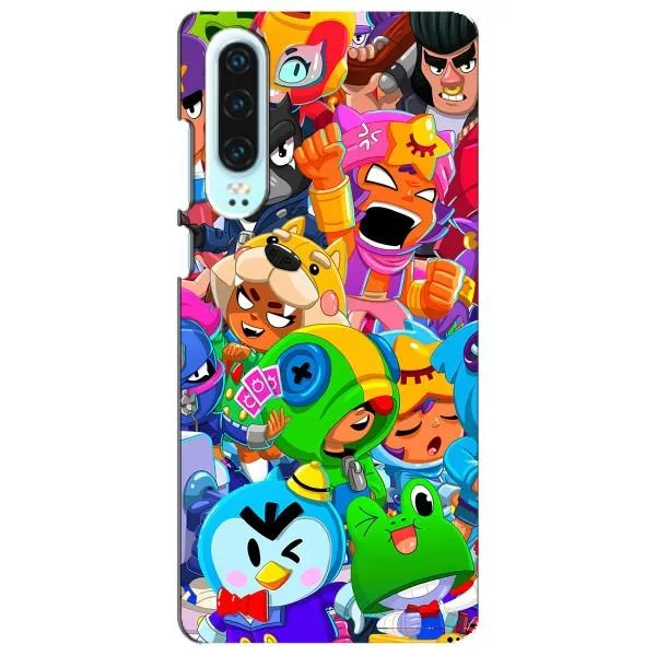 Чехол с принтом «герои Бравл Старс» для Huawei P30