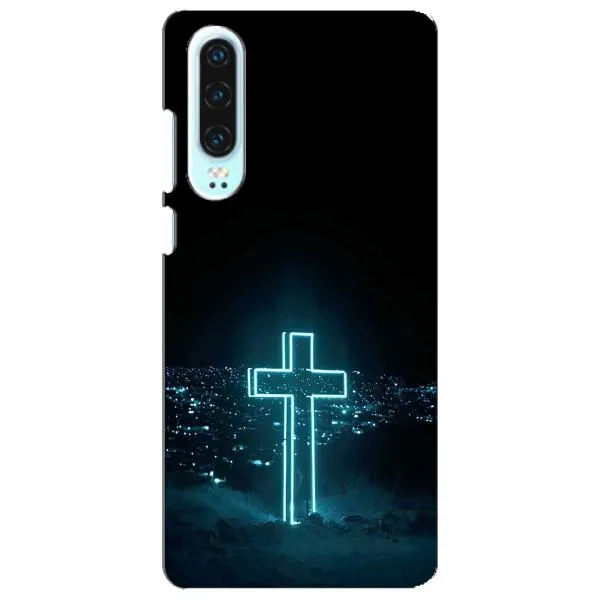 Чехол с принтом «Крест и город» для Huawei P30