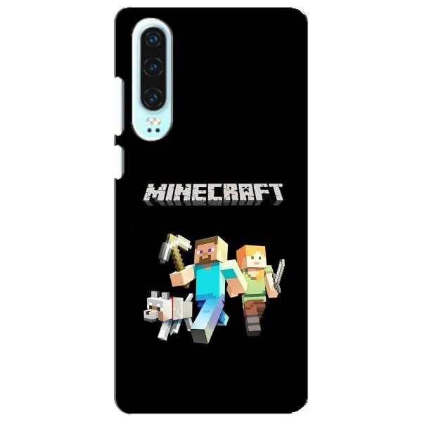 Чохол з принтом «герої Minecraft» для Huawei P30