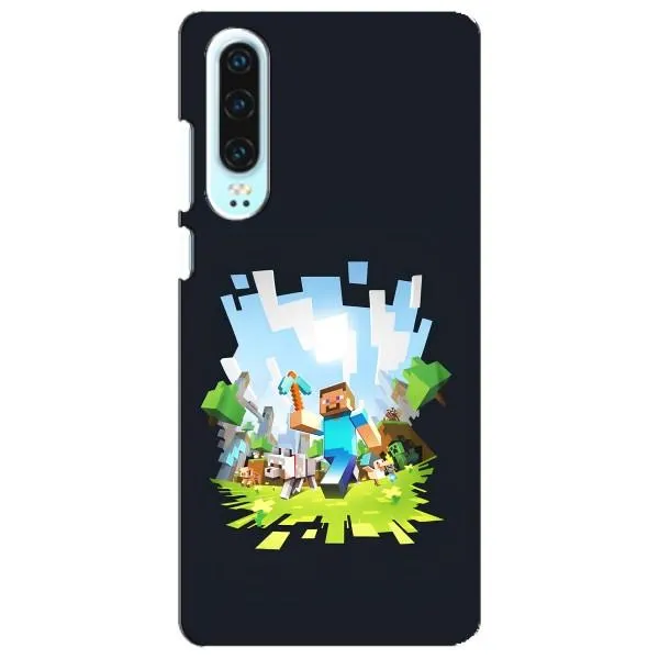 Чохол з принтом «персонажі Minecraft» для Huawei P30