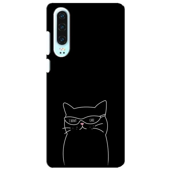 Чехол с принтом «Равнодушный кот» для Huawei P30 Чехол с принтом «Равнодушный кот» для Huawei P30